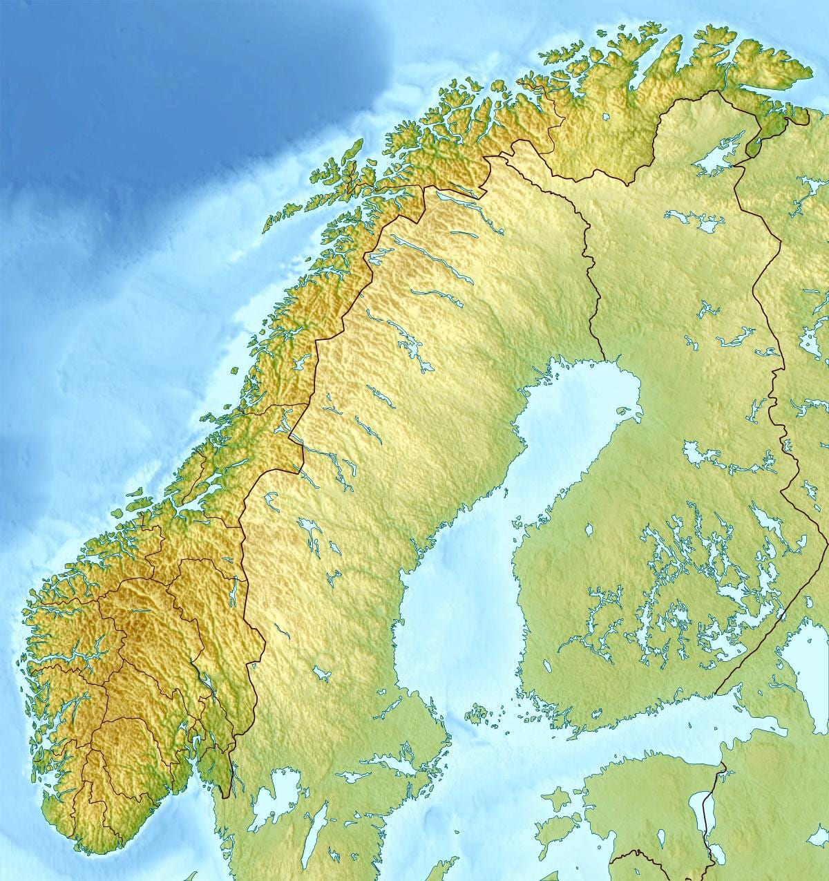 Mapa del núvol de Noruega