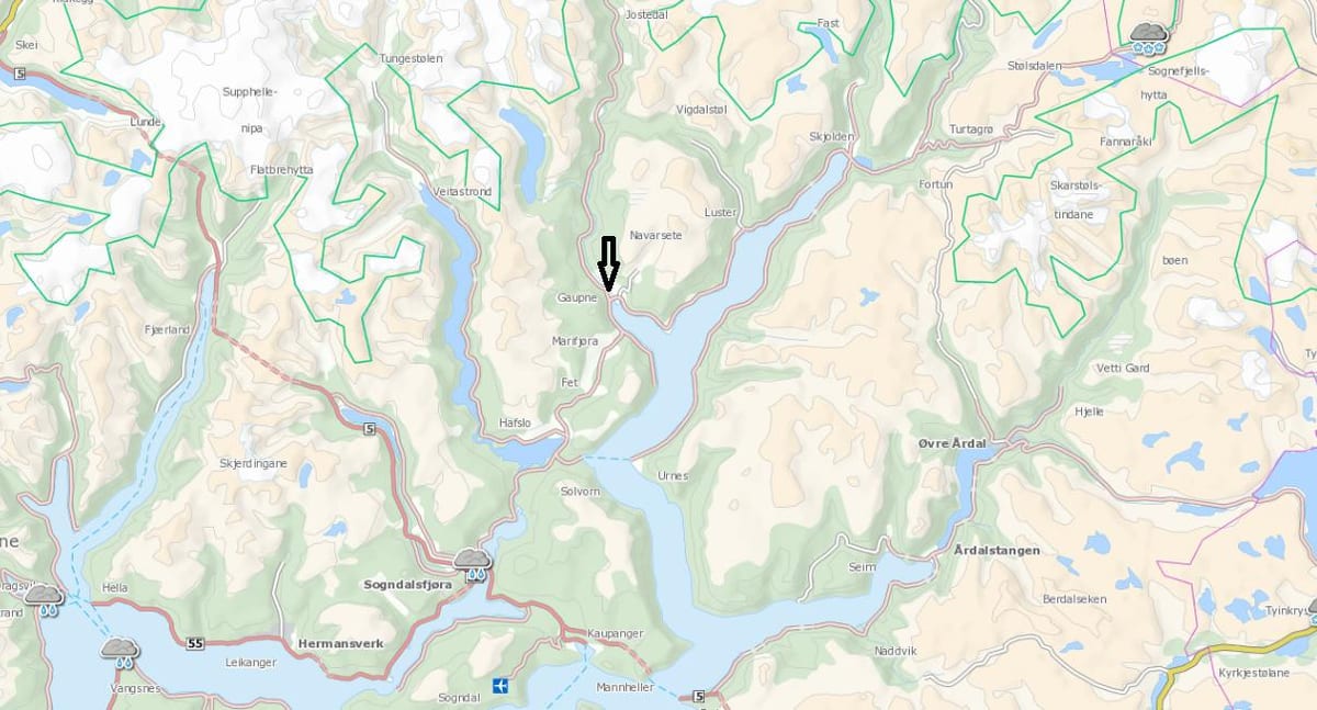 Mapa de Noruega de copenhaguen