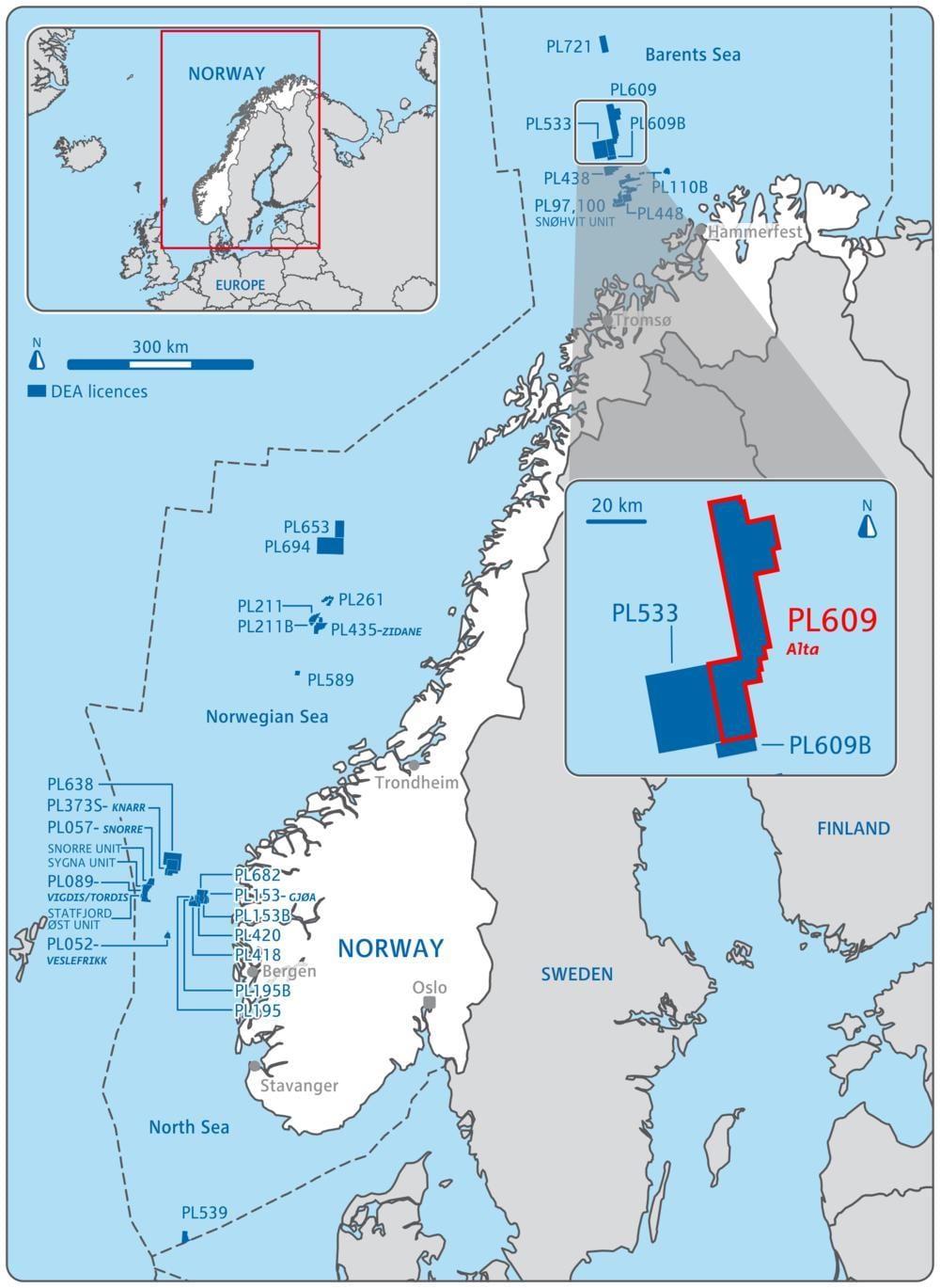 Mapa de Noruega oli