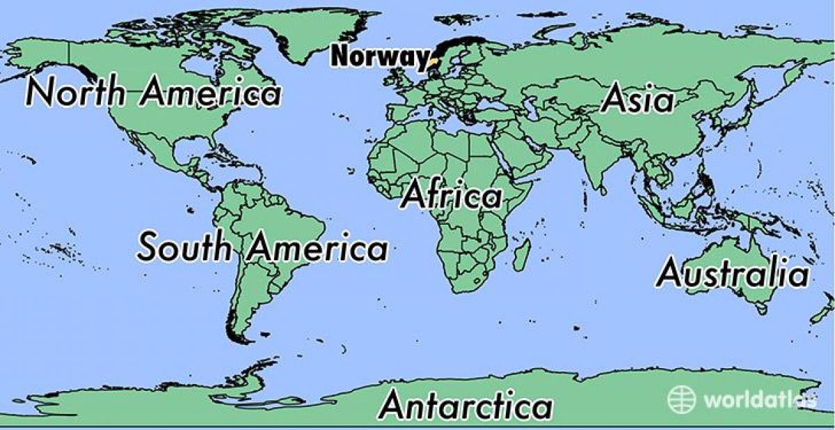 Mapa de Noruega ubicació al món 
