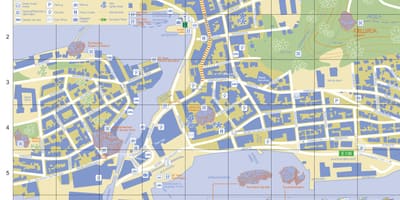 Alesund Noruega mapa de la ciutat