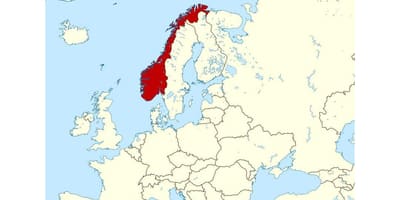Noruega ubicació al mapa