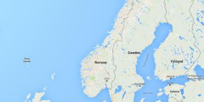 Mapa noruega Noruega