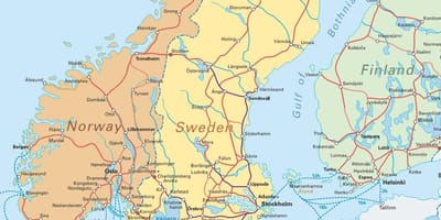 Mapa narvik Noruega