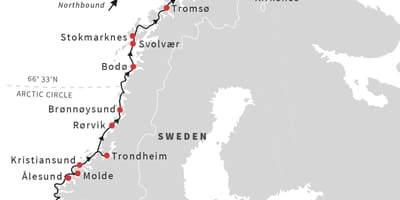 Mapa de Noruega ciclisme