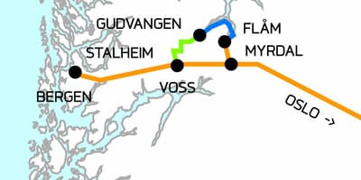 Mapa de Noruega en poques paraules