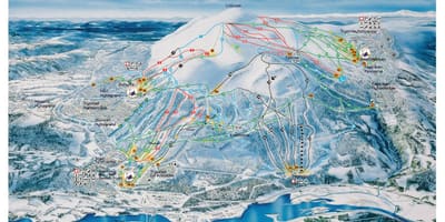 Esquí de Noruega mapa