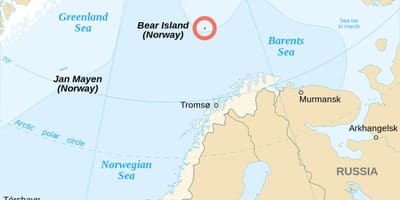 Mapa de Noruega illes 