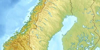 Noruega topo mapa