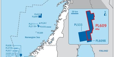 Mapa de Noruega oli
