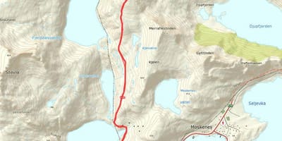 Mapa de Noruega rutes de senderisme