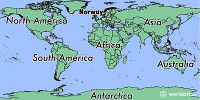 Mapa de Noruega ubicació al món 