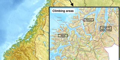 Tromsø, Noruega mapa